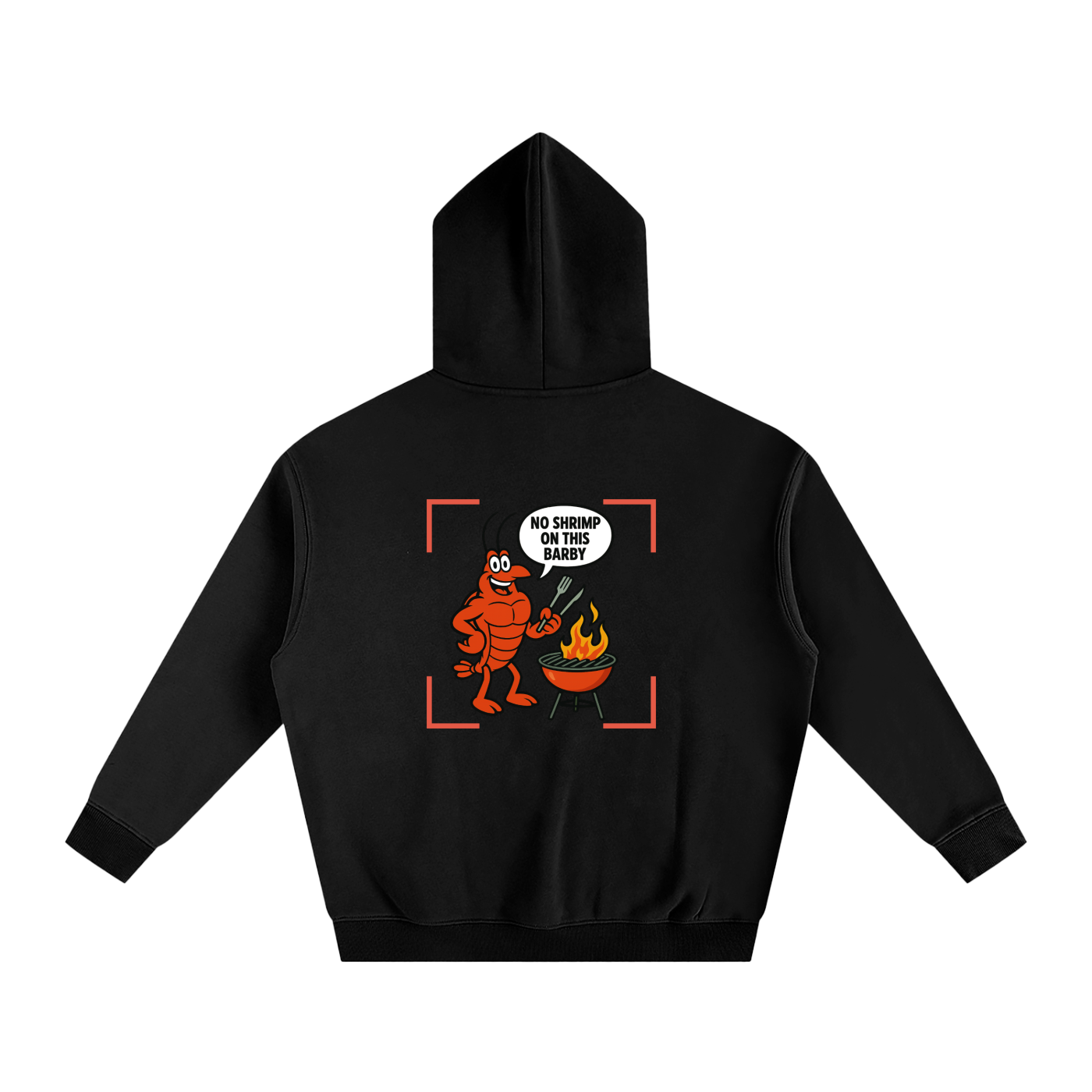 Oversize Red Lobster Logo Hoodie