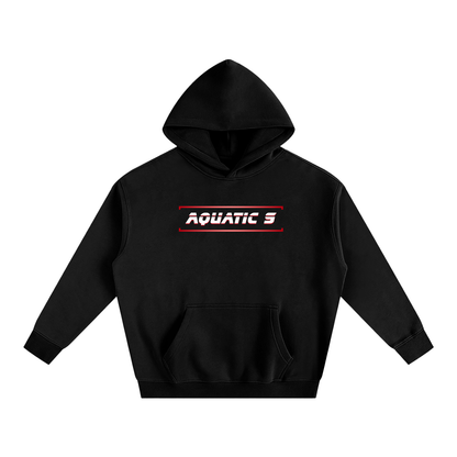 Oversize Red Logo Hoodie