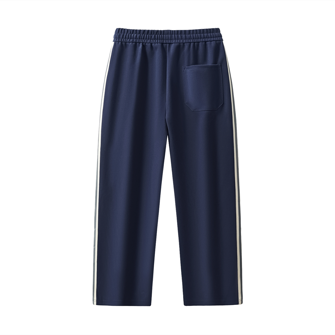 Contrast Side-Stripe Straight-Leg Sweatpants