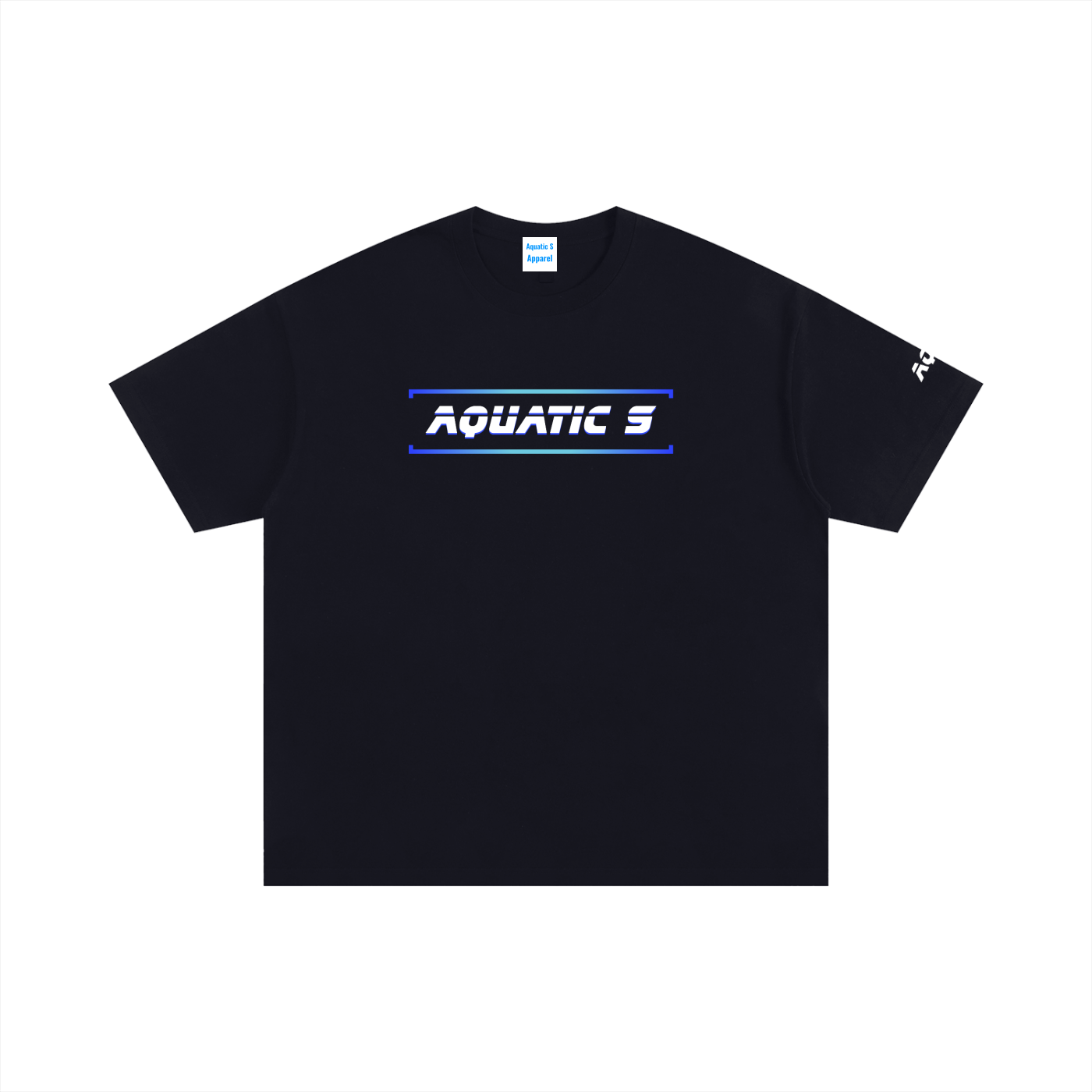 Oversized Blue Cotton T-Shirt