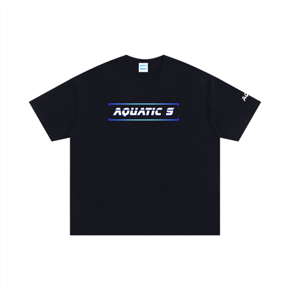 Oversized Blue Cotton T-Shirt