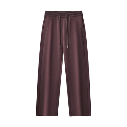 Drawstring Straight-Leg Sweatpants