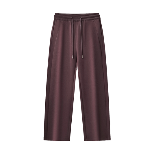 Drawstring Straight-Leg Sweatpants