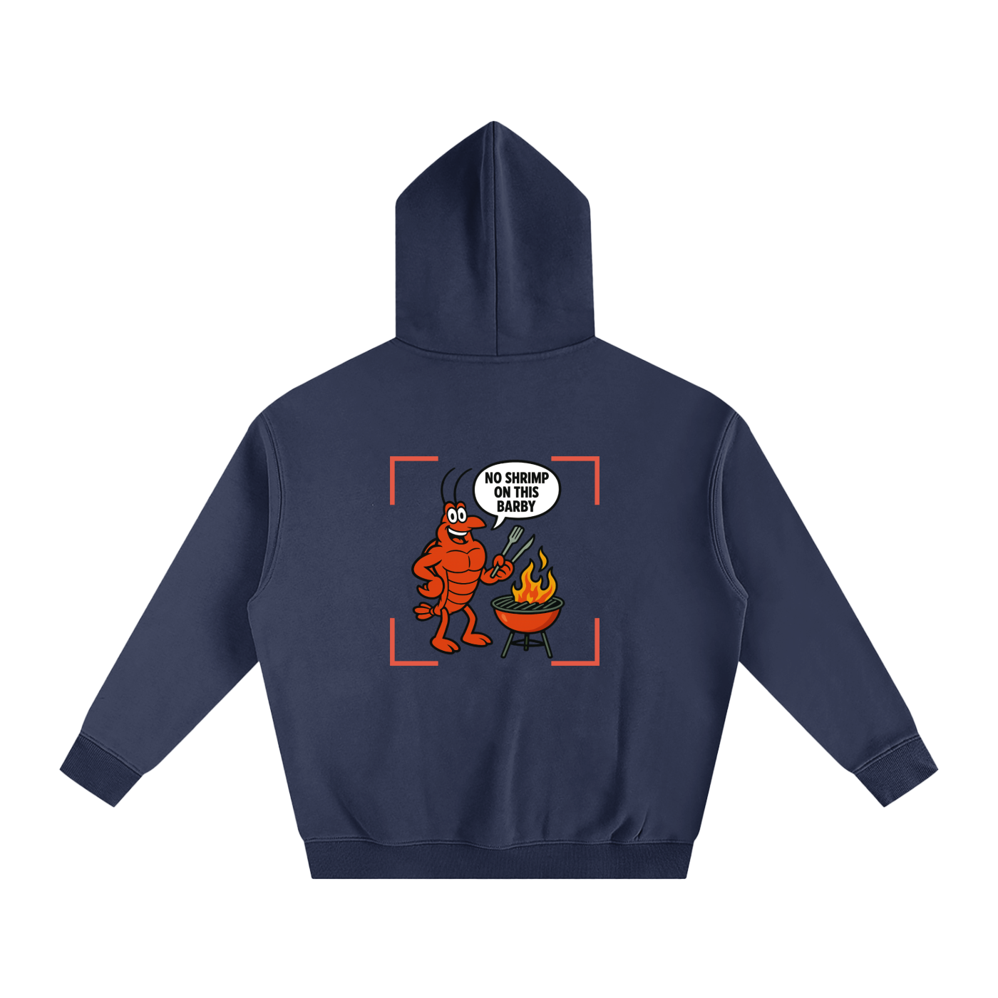 Oversize Red Lobster Logo Hoodie