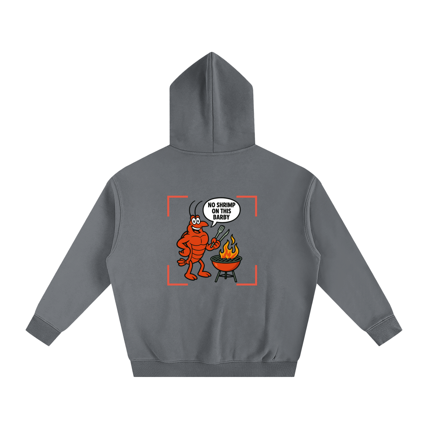 Oversize Red Lobster Logo Hoodie