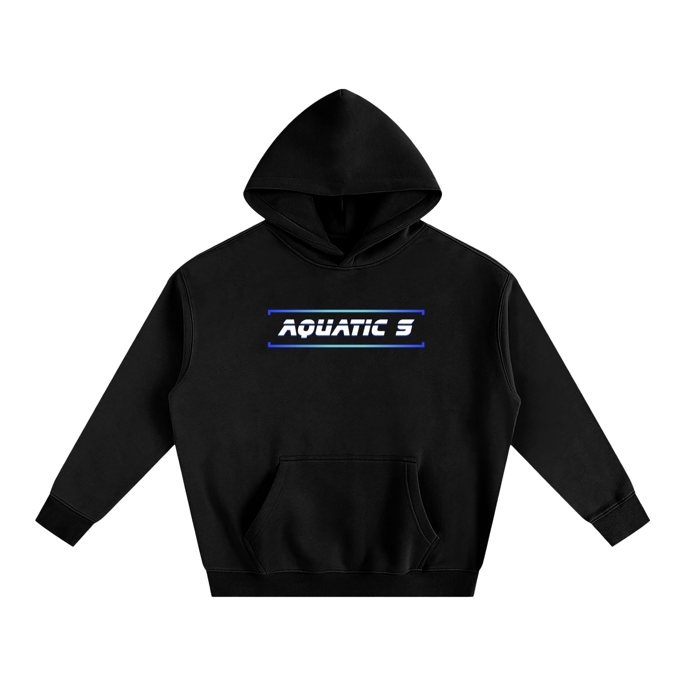Oversize Blue Logo Hoodie