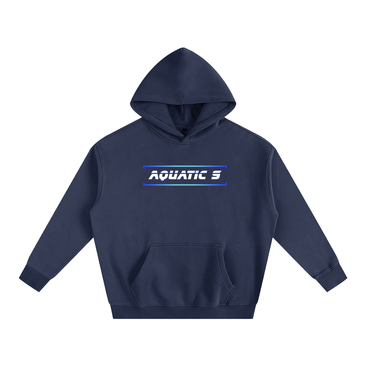 Oversize Blue Logo Hoodie