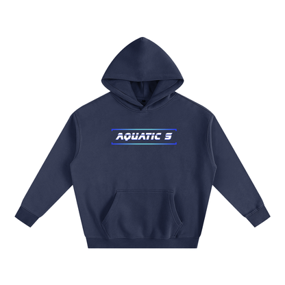 Oversize Blue Logo Hoodie