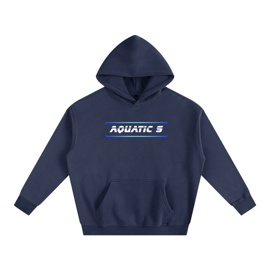 Oversize Blue Logo Hoodie