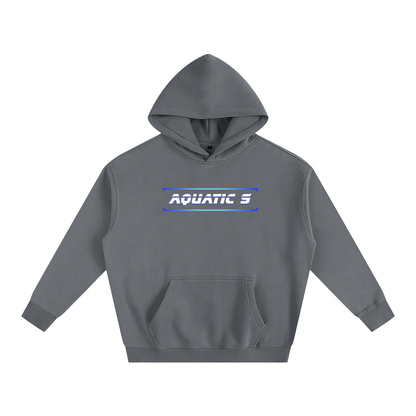 Oversize Blue Logo Hoodie