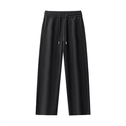 Drawstring Straight-Leg Sweatpants