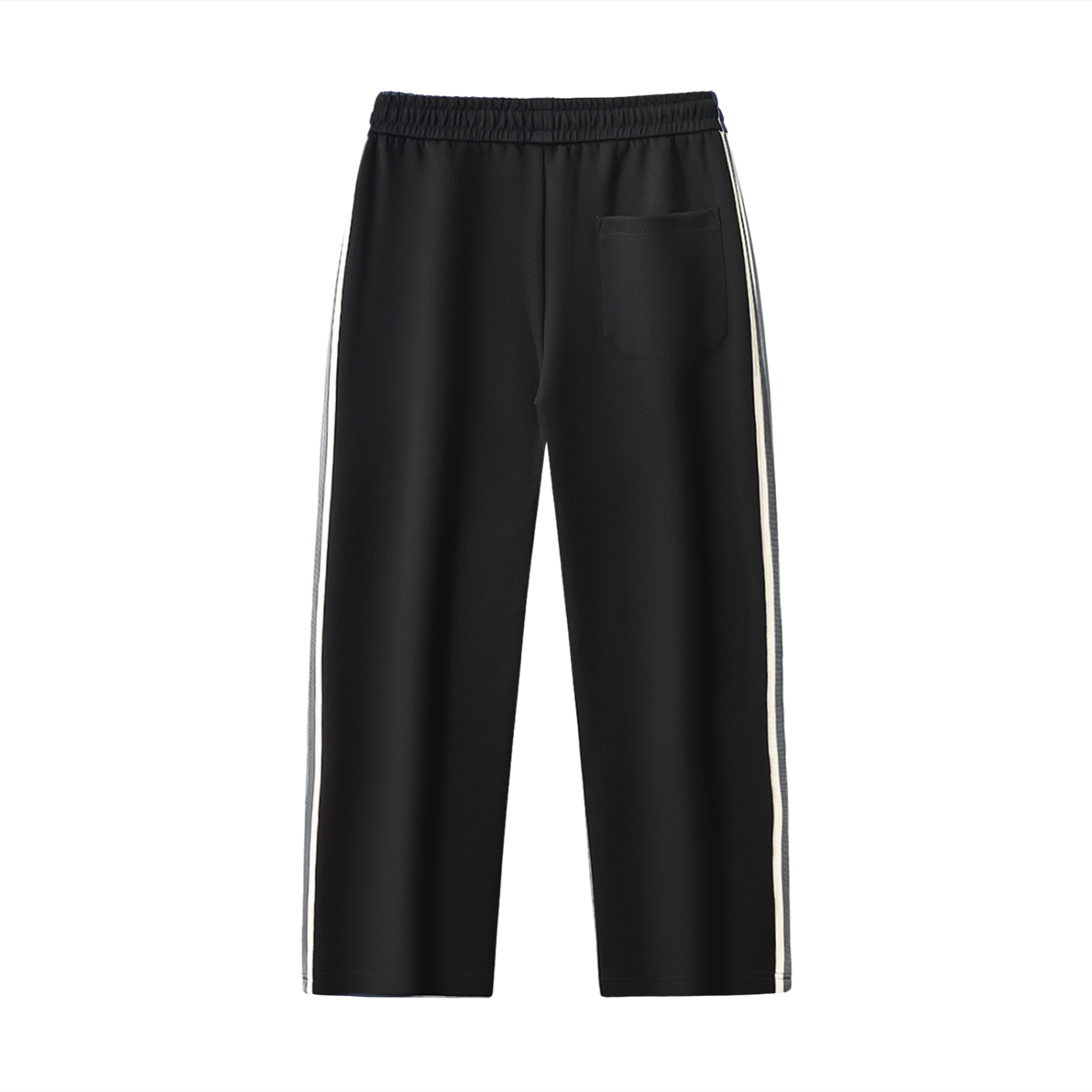 Contrast Side-Stripe Straight-Leg Sweatpants