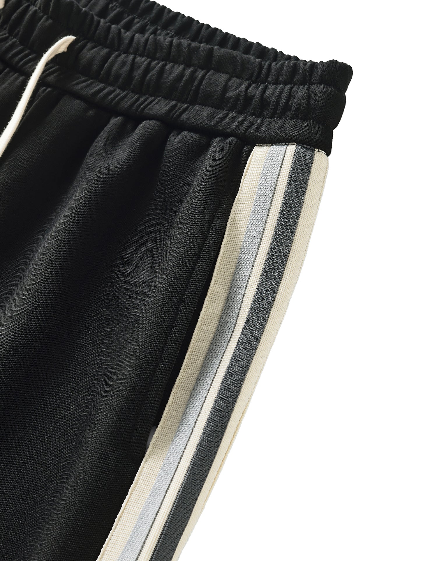 Contrast Side-Stripe Straight-Leg Sweatpants