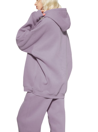 Oversize Pink Logo Hoodie